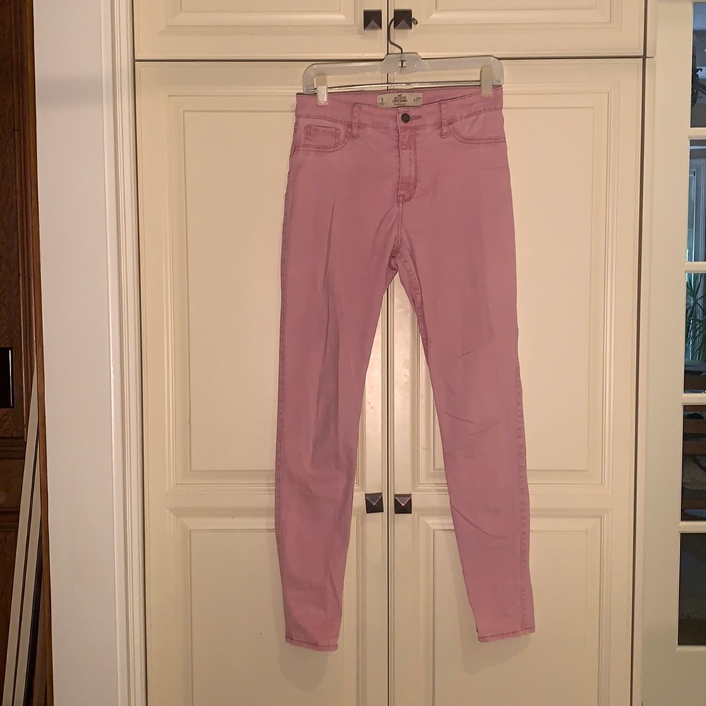 Hollister High Rise Pink Skinny Jeans